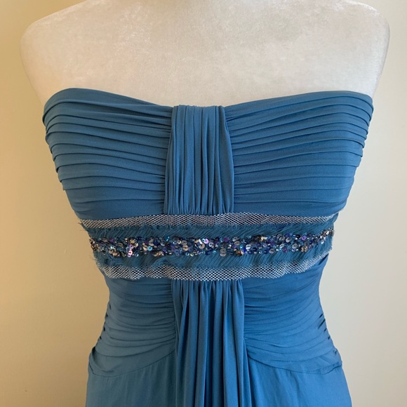 BCBGMaxAzria Strapless Full Length Prom Gown - Picture 2 of 8